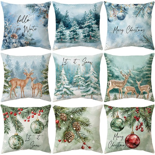 Winter reindeer christmas tree - winter,