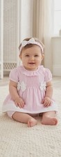 3pc baby girl pink - pink, smocked