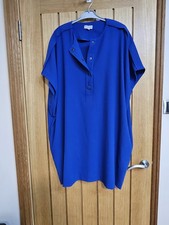 Mary Portas cobalt blue oversized tunic dress size 12 14 16 18 used