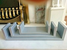 Set of 3 U Shape Floating Wall Shelves Shelf Storage Display White Black Oak