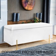 Ottoman Storage Box  Plush