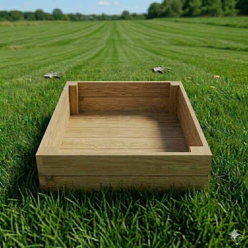 Rustic square wooden garden - square,