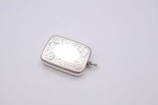 Quality Antique Sterling Silver Vesta Case Box Hallmarked Birmingham 1901