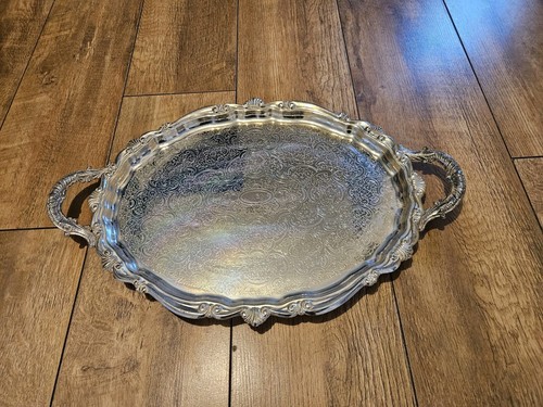 Silver plated twin handle - silver,