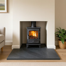 T Shaped Black Slate Hearth |
