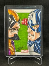 2010 Marvel Heroes & Villains SketchaFEX Sketch Card Marcelo Ferreira Batroc 1/1
