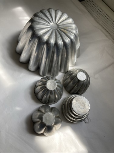 Vintage aluminium moulds - vintage,