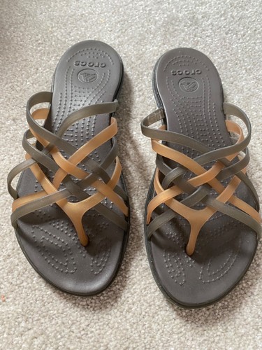Ladies bronze espresso crocs - ladies, bronze/espresso