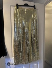M&S Gold Sequinned Trousers