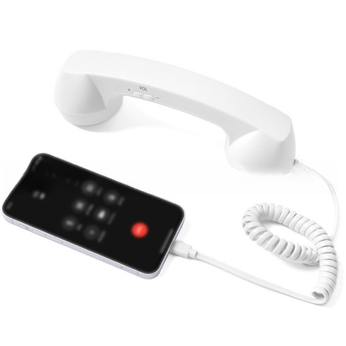 Retro phone handset - retro, wired