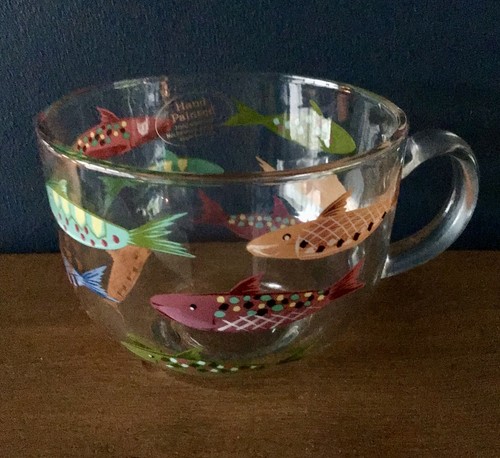 Beautiful hand painted glass - hand,