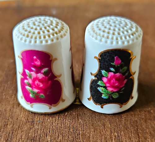 Pair china porcelain sewing - pair, china/porcelain