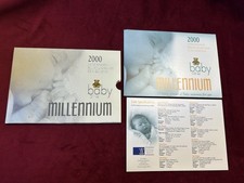 2000 United Kingdom Royal Mint Millennium Baby Gift 9-Coin Set Collection Pack