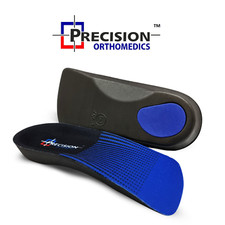 3/4 Orthotic Arch Support Insoles For Plantar Fasciitis Fallen Arches Flat Feet 