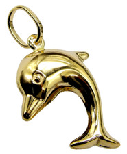 9ct yellow gold dolphin