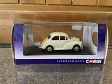 CORGI VANGUARDS 1:43 MORRIS MINOR 1000 SALOON - SNOWBERRY WHITE VA05811