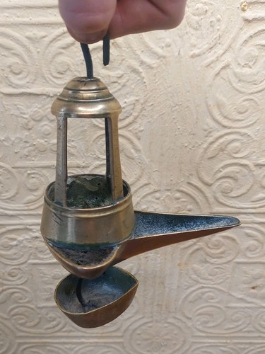 Antique french brass hanging - antique,