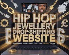 HIP HOP JEWELLERY STORE WORDPRESS DROPSHIPPING WEBSITE | EARN £££££ ONLINE