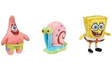 SpongeBob SquarePants 18cm Plush Box Set 3 Pack Xmas Birthday Gift For Kids