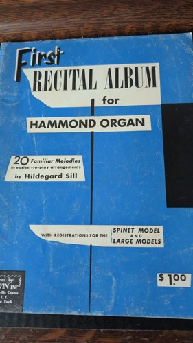 Vtg 1953 first recital album - first,