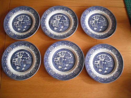 Woods ware blue white - woods, &