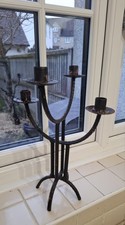 Cast Iron Four Candle Holder
