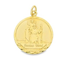 9ct Yellow Gold Engraved
