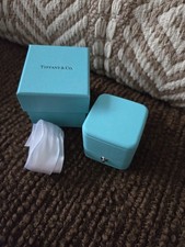 Tiffany & Co Leather Double Ring Presentation Box Empty