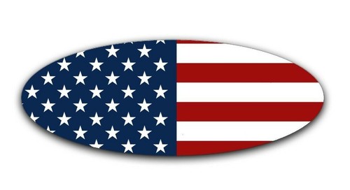Classic american flag decal - cj,