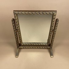 Vintage Freestanding Dressing Table Mirror Gold Ornate Antique Style Make Up
