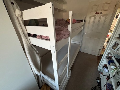 Ikea mydal white bunk bed - white,