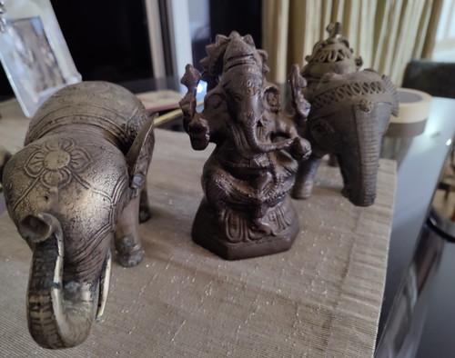 Bronze asian elephants - 5,