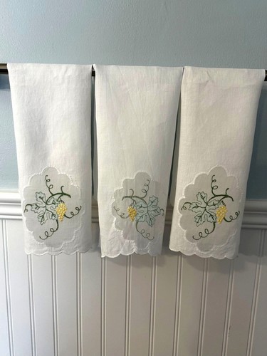 Vtg madeira linen guest towels - vtg,