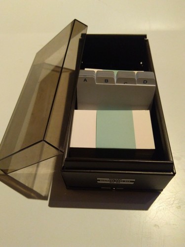 Index business cards file - business,