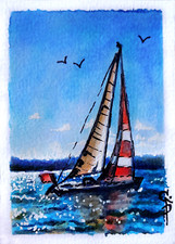 ACEO Seascape Painting Sea