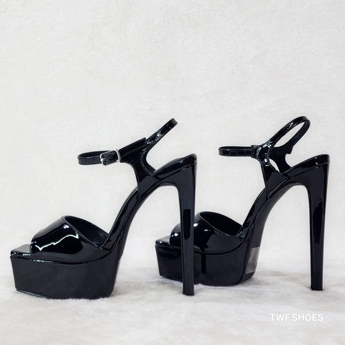 Gwen glossy black - black, patent