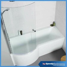 1700mm shaped shower bath - shower,