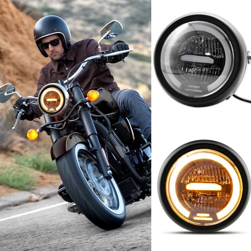 Motorcycle led headlight - motorcycle, 6.5"