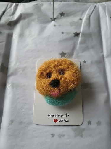 Needle felted brooch - felted, handmade