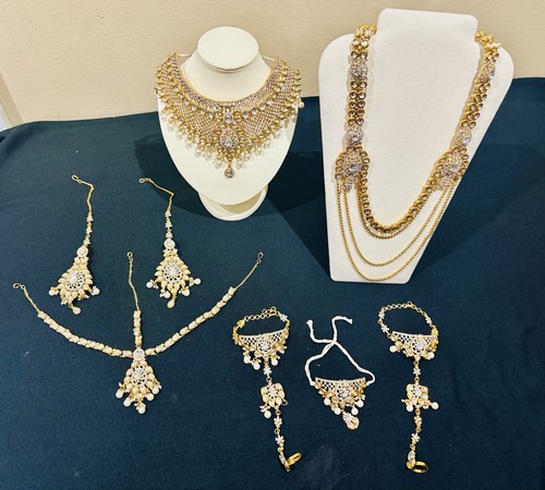 8pc kundan bridal jewelry set - 8pc,
