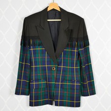 Vintage Tartan Blazer With