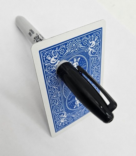 Marker through card trick - card,