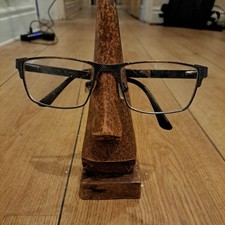 Quirky Handmade Wooden Decorative Nose Shaped Spectacle / Glasses Holder / Stand