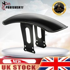 Motorcycle Retro Front Fender Protector Metal Mudguard Schwarz For Honda CG125