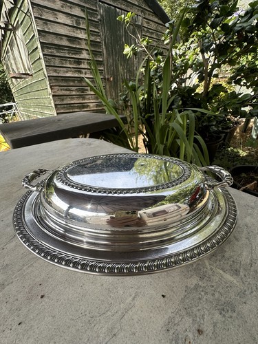 Vintage silverplate oval - vintage,