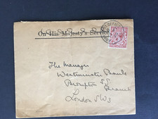 T GB 1925 ARMY POST OFFICE S.40 SINGLE RING POSTMARK ON COVER TO LONDON