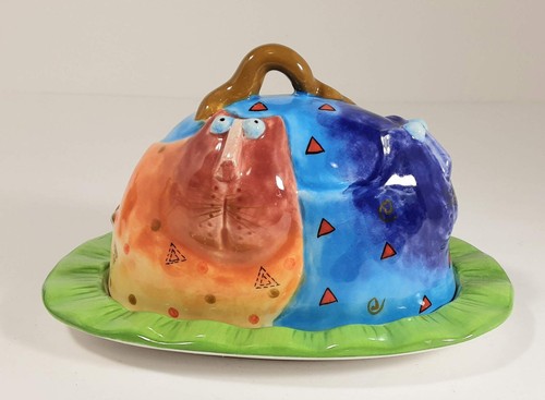 Cat butter dish - butter,