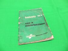 Original Innocenti  Lambretta  Li 125 Series 2 ITALIAN "USE+MAINTENANCE Handbook
