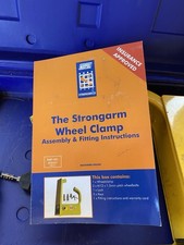 Wheel clamp used twice in box with instructions