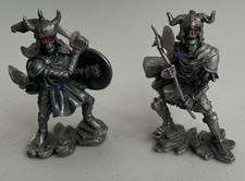 Pewter Skeleton Viking Warrior Figures - Legends & Dreams - 2 Figures